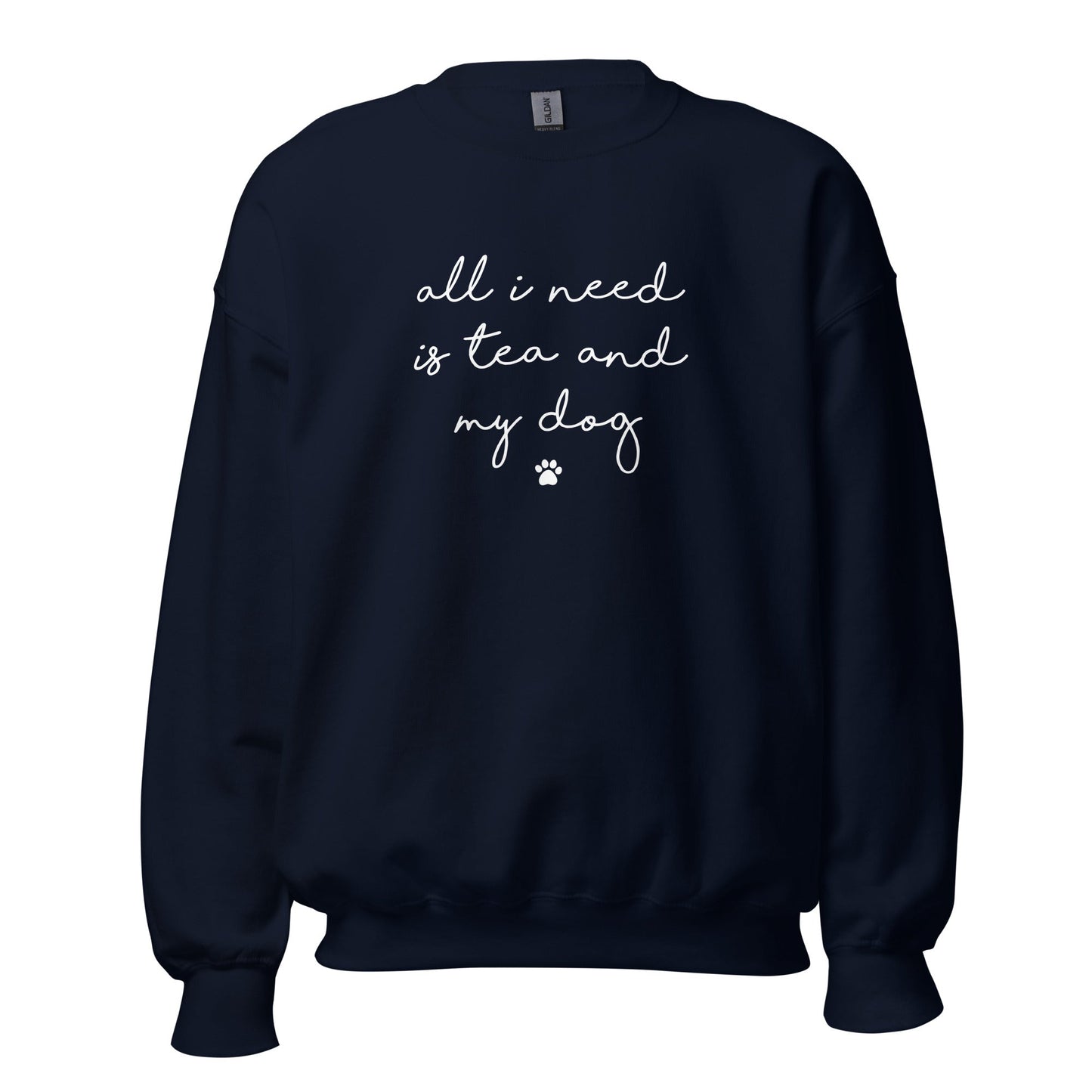 Tea and my Dog Sweatshirt - Hi Doggi