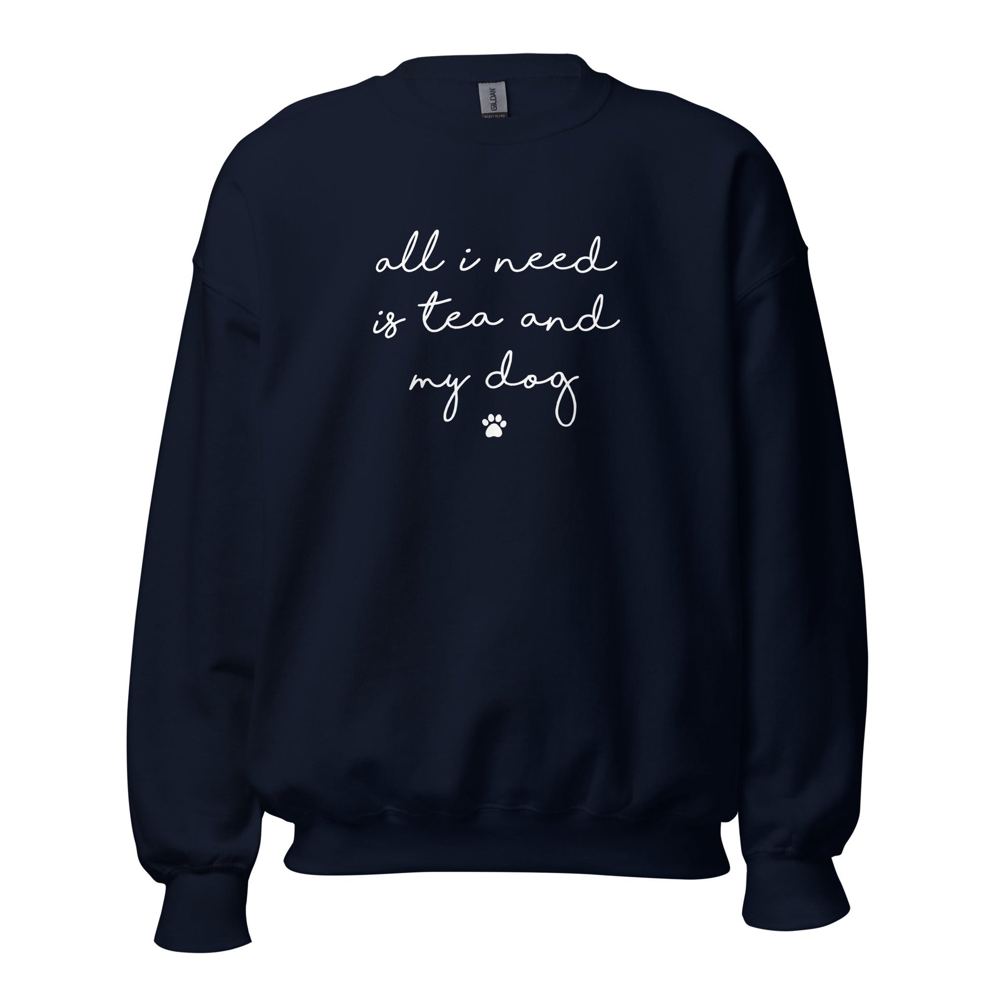 Tea and my Dog Sweatshirt - Hi Doggi