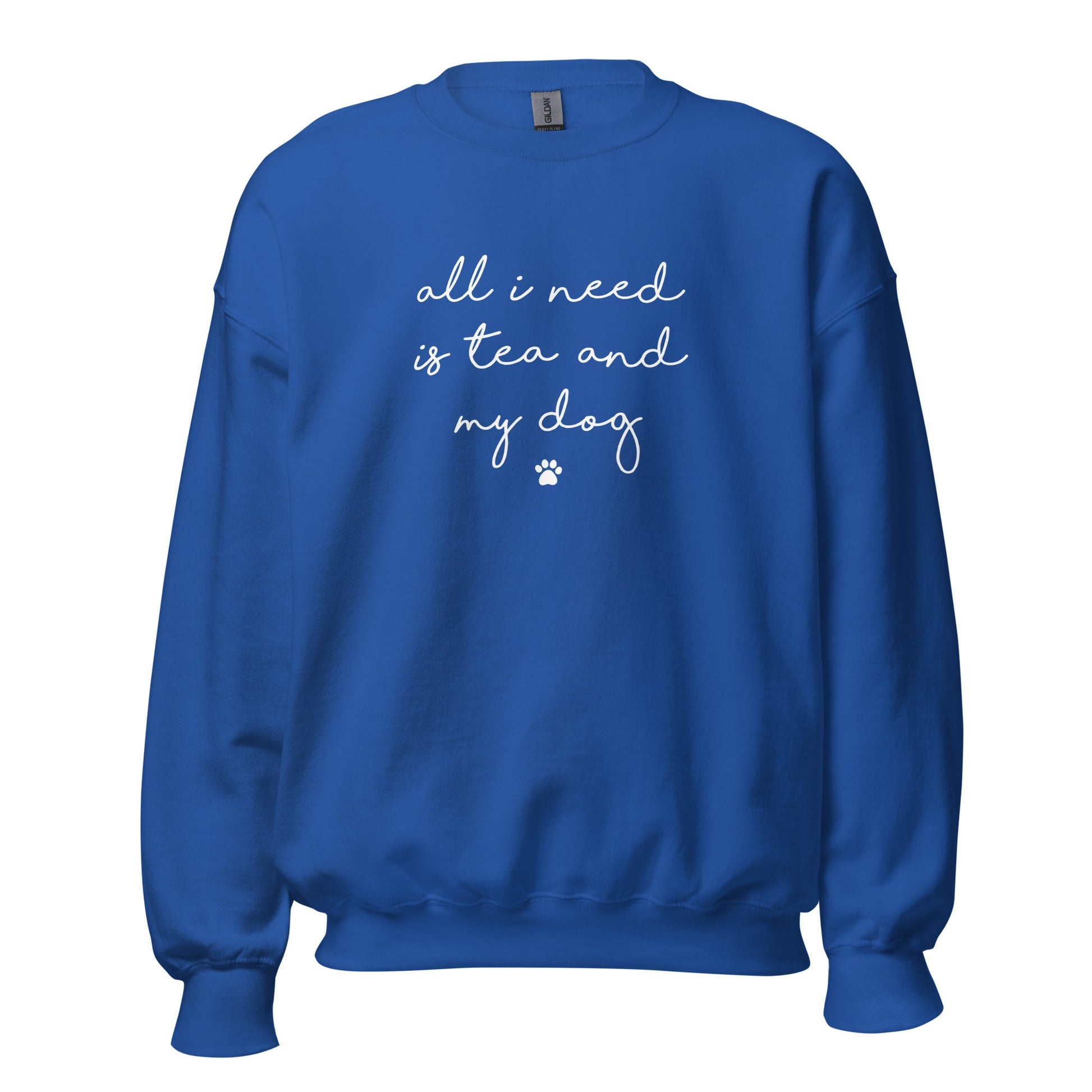 Tea and my Dog Sweatshirt - Hi Doggi