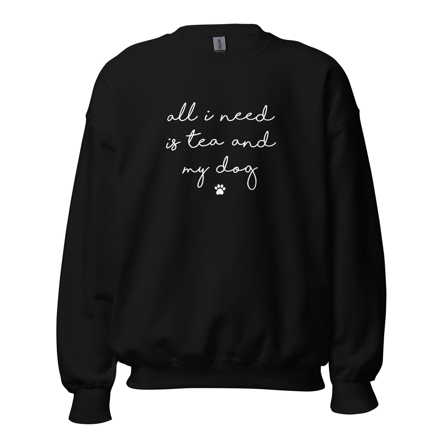 Tea and my Dog Sweatshirt - Hi Doggi