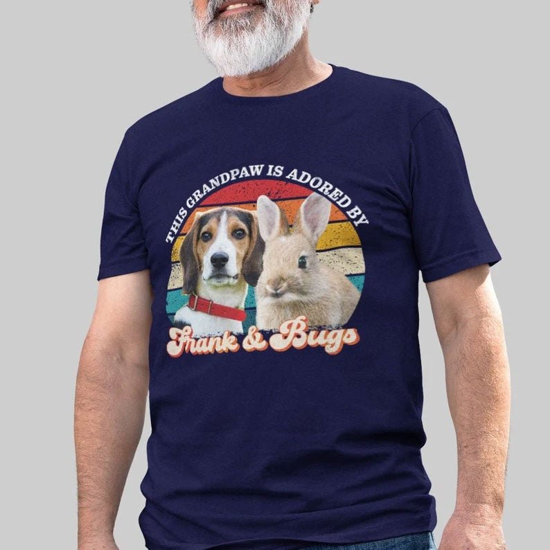 This Grandpaw Is Adored By Retro Shirt - Hi Doggi