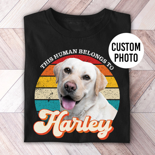 This Human Belongs To Photo Retro Shirt