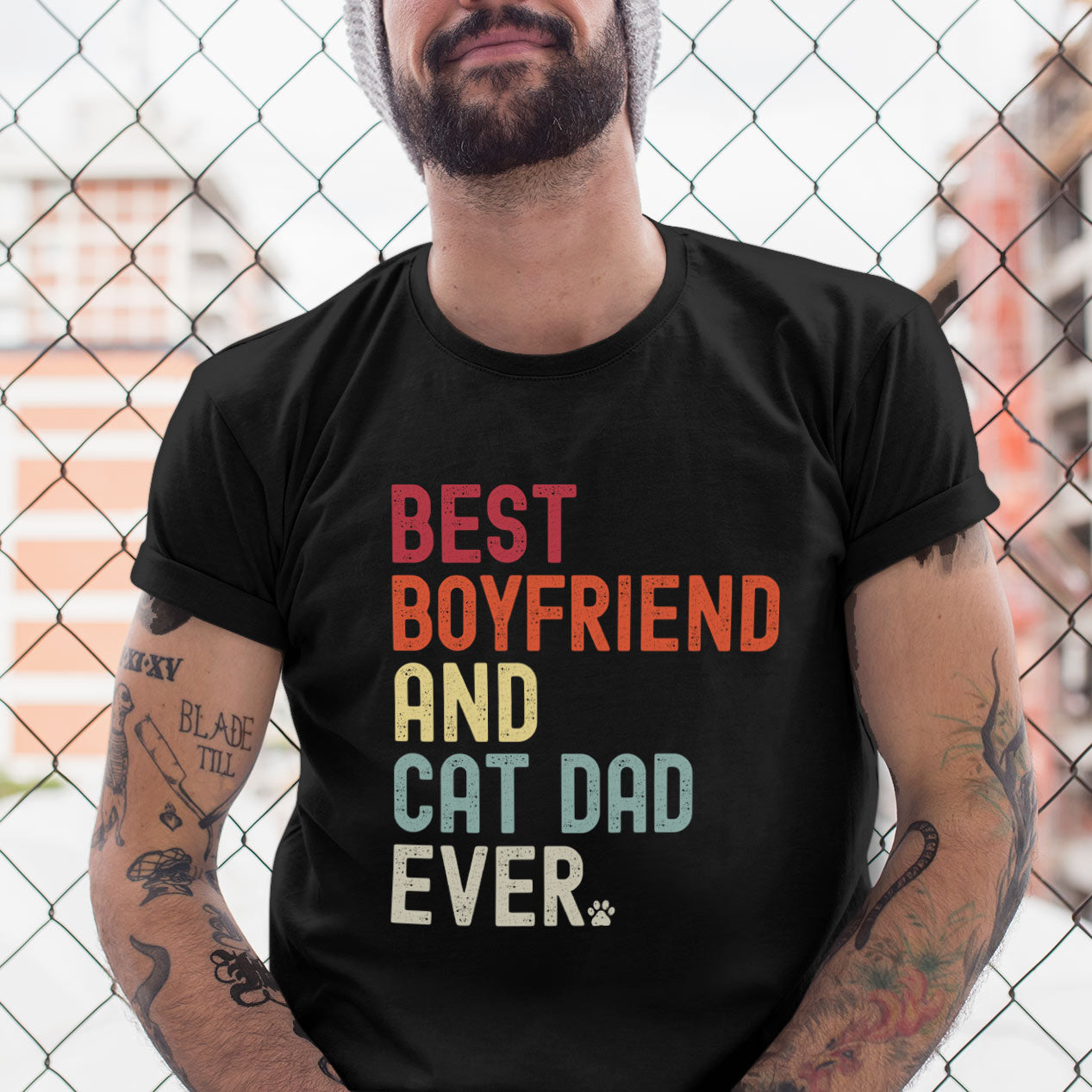 Boyfriend Cat Dad Shirt