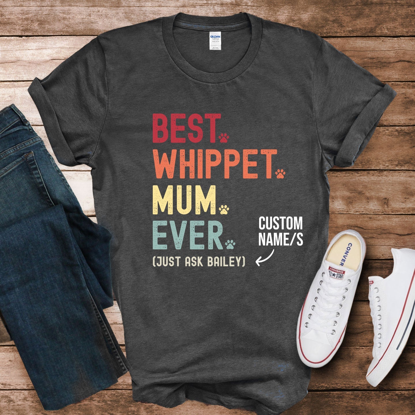 Whippet Mum Just Ask Shirt - Hi Doggi