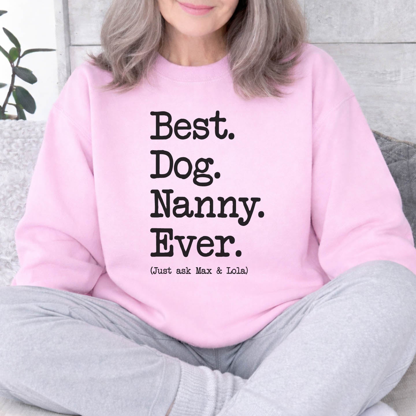 Best Dog Nanny Type Sweatshirt