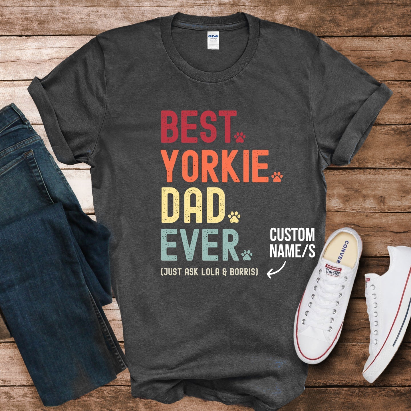 Yorkie Dad Just Ask Shirt - Hi Doggi