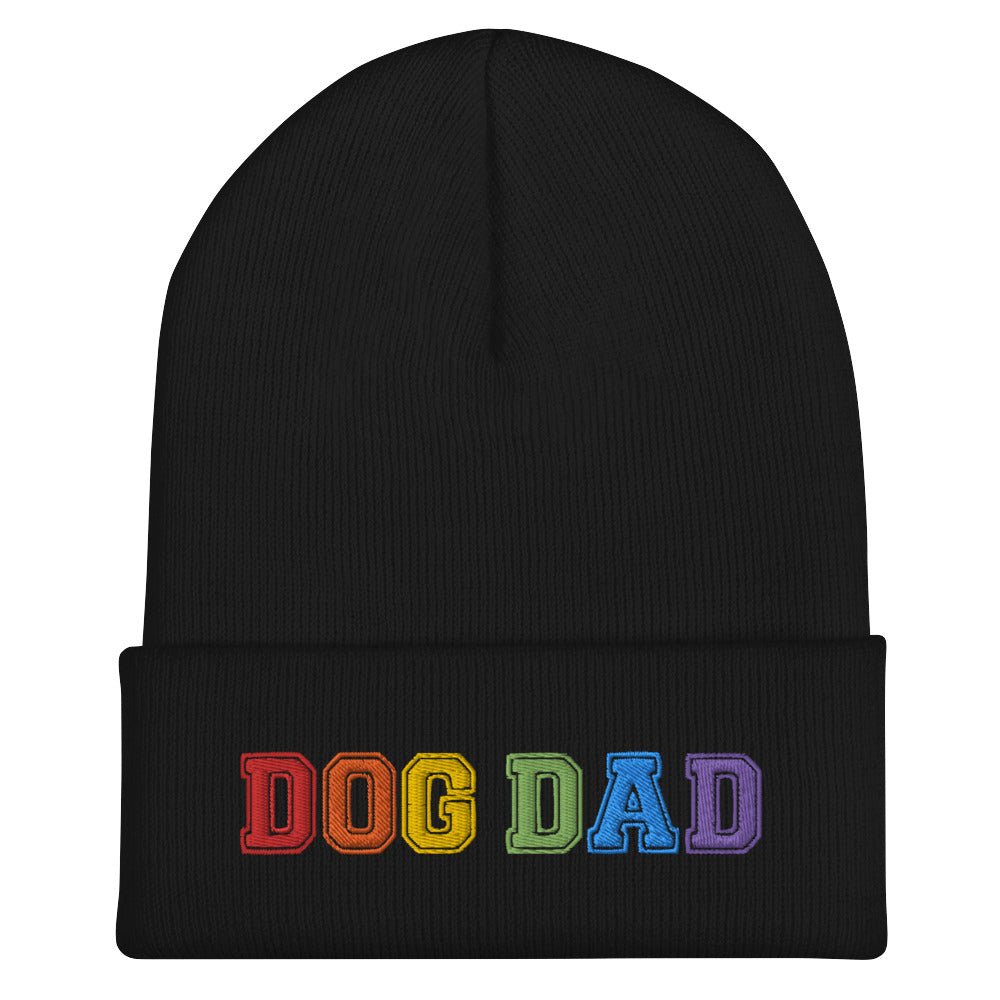 Dog Dad Rainbow Beanie - Hi Doggi