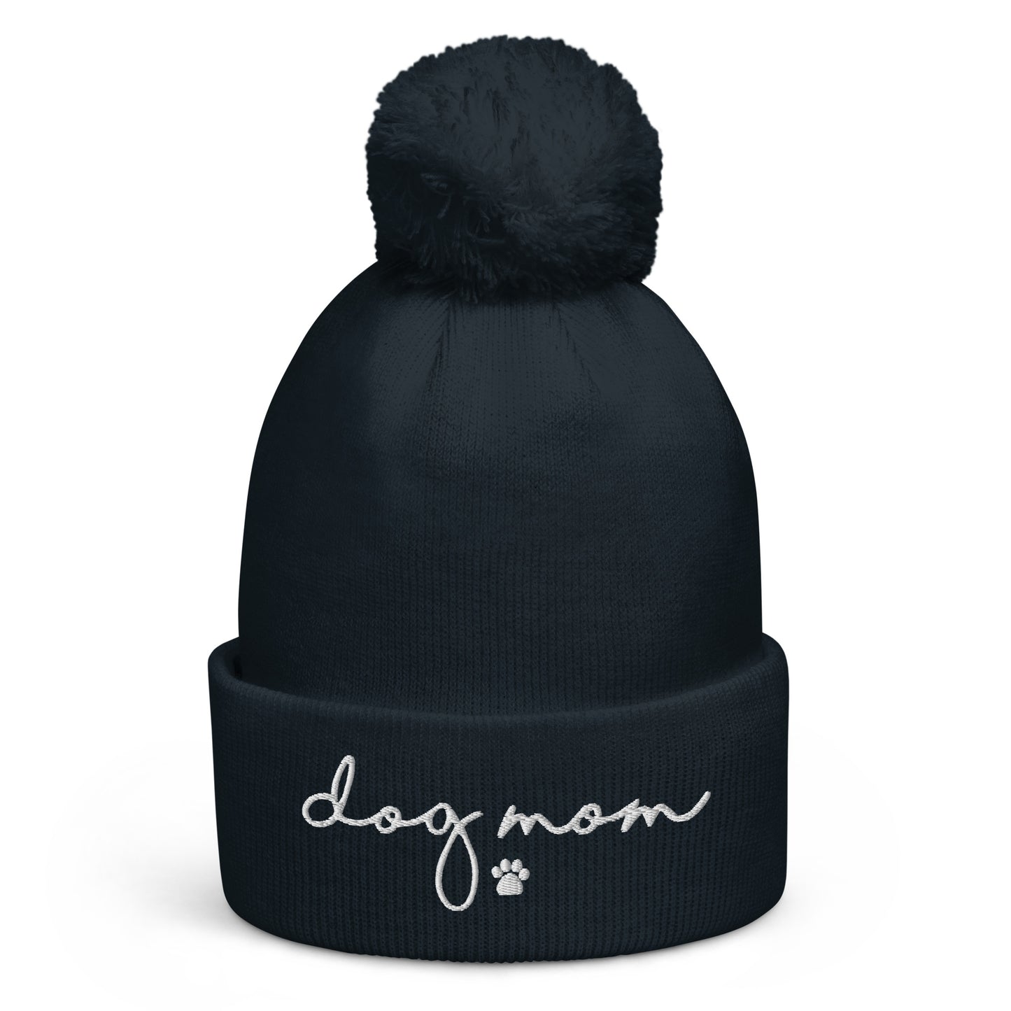 Dog Mom Pom Pom Beanie